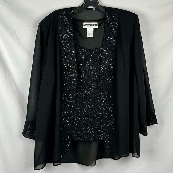 Dana Kay Black Swirl Jacket Tank Set 20WP - Picture 9 of 16